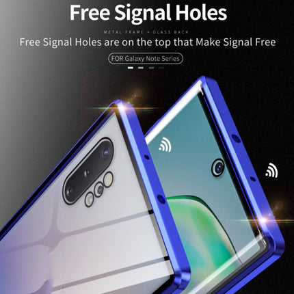 Magnetic Metal Frame Double-sided Tempered Glass Case, For Samsung Galaxy Note 8, For Samsung Galaxy Note9, For Samsung Galaxy Note10, For Samsung Galaxy Note10+, For Samsung Galaxy S8, For Samsung Galaxy S8+, For Samsung Galaxy S9, For Samsung Galaxy ...