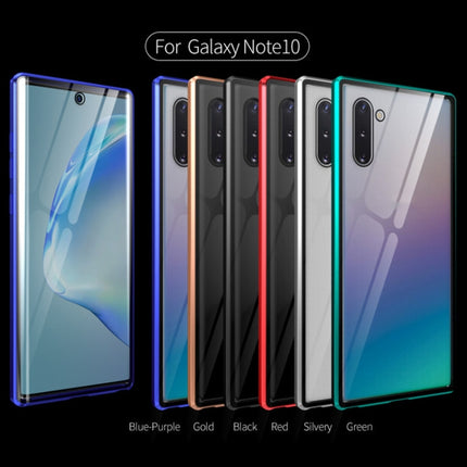 Magnetic Metal Frame Double-sided Tempered Glass Case, For Samsung Galaxy Note 8, For Samsung Galaxy Note9, For Samsung Galaxy Note10, For Samsung Galaxy Note10+, For Samsung Galaxy S8, For Samsung Galaxy S8+, For Samsung Galaxy S9, For Samsung Galaxy ...