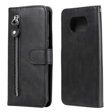 Fashion Calf Texture Zipper Horizontal Flip Leather Case with Stand & Card Slots & Wallet Function, For Samsung Galaxy S20 FE, For Xiaomi Poco X3 NFC