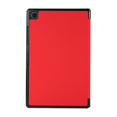3-fach faltbares horizontales Flip-TPU- und PU-Lederetui mit Hauttextur und Halterung für Lenovo M10 Plus