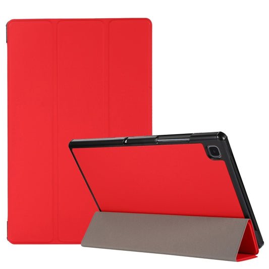 3-folding Skin Texture Horizontal Flip TPU + PU Leather Case with Holder, For Samsung Galaxy Tab A7 10.4(2020) T500 / T505, For Lenovo M10 Plus