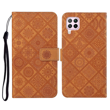 Ethnic Style Embossed Pattern Horizontal Flip Leather Case with Holder & Card Slots & Wallet & Lanyard, For Huawei P40, For Huawei P40 lite / nova 6 SE, Huawei P40 lite E / Y7p