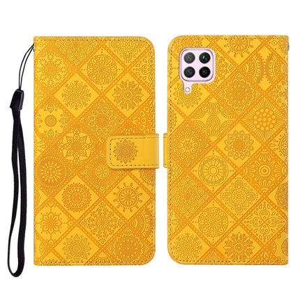 Ethnic Style Embossed Pattern Horizontal Flip Leather Case with Holder & Card Slots & Wallet & Lanyard, For Huawei P40, For Huawei P40 lite / nova 6 SE, Huawei P40 lite E / Y7p