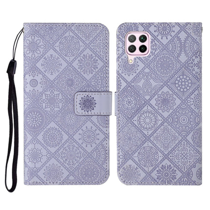 Ethnic Style Embossed Pattern Horizontal Flip Leather Case with Holder & Card Slots & Wallet & Lanyard, For Huawei P40, For Huawei P40 lite / nova 6 SE, Huawei P40 lite E / Y7p