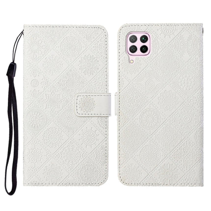Ethnic Style Embossed Pattern Horizontal Flip Leather Case with Holder & Card Slots & Wallet & Lanyard, For Huawei P40, For Huawei P40 lite / nova 6 SE, Huawei P40 lite E / Y7p