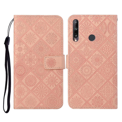 Ethnic Style Embossed Pattern Horizontal Flip Leather Case with Holder & Card Slots & Wallet & Lanyard, For Huawei P40, For Huawei P40 lite / nova 6 SE, Huawei P40 lite E / Y7p