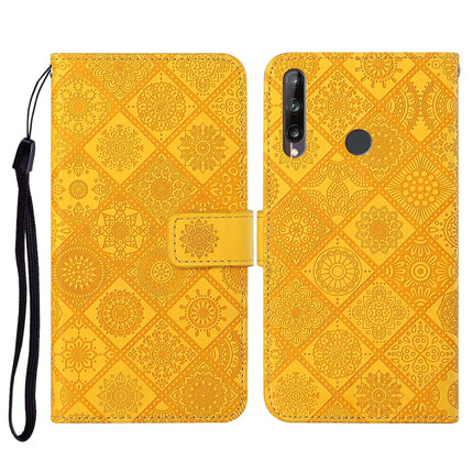 Ethnic Style Embossed Pattern Horizontal Flip Leather Case with Holder & Card Slots & Wallet & Lanyard, For Huawei P40, For Huawei P40 lite / nova 6 SE, Huawei P40 lite E / Y7p
