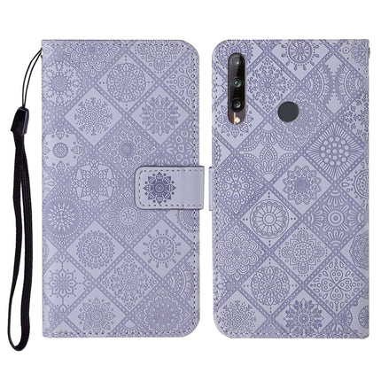 Ethnic Style Embossed Pattern Horizontal Flip Leather Case with Holder & Card Slots & Wallet & Lanyard, For Huawei P40, For Huawei P40 lite / nova 6 SE, Huawei P40 lite E / Y7p