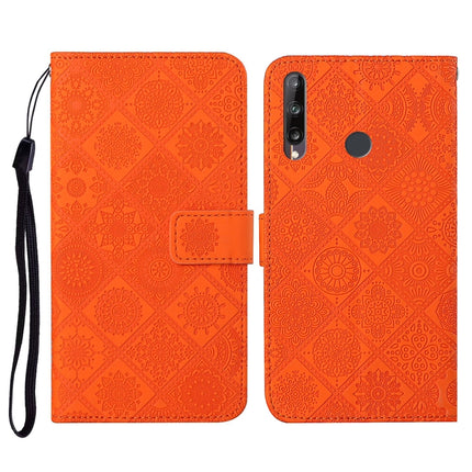 Ethnic Style Embossed Pattern Horizontal Flip Leather Case with Holder & Card Slots & Wallet & Lanyard, For Huawei P40, For Huawei P40 lite / nova 6 SE, Huawei P40 lite E / Y7p