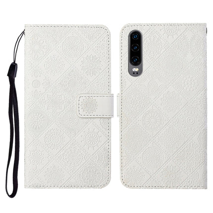 Ethnic Style Embossed Pattern Horizontal Flip Leather Case with Holder & Card Slots & Wallet & Lanyard, For Huawei P30, For Huawei P30 Pro, For Huawei P30 lite