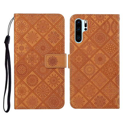 Ethnic Style Embossed Pattern Horizontal Flip Leather Case with Holder & Card Slots & Wallet & Lanyard, For Huawei P30, For Huawei P30 Pro, For Huawei P30 lite
