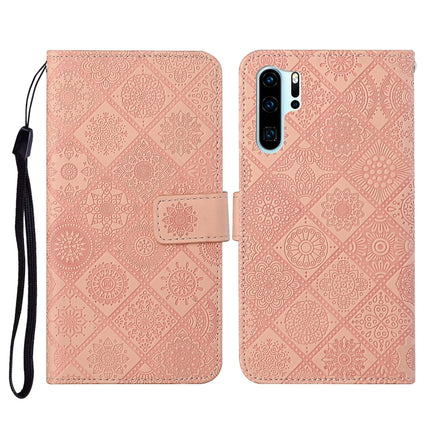 Ethnic Style Embossed Pattern Horizontal Flip Leather Case with Holder & Card Slots & Wallet & Lanyard, For Huawei P30, For Huawei P30 Pro, For Huawei P30 lite