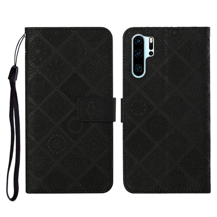 Ethnic Style Embossed Pattern Horizontal Flip Leather Case with Holder & Card Slots & Wallet & Lanyard, For Huawei P30, For Huawei P30 Pro, For Huawei P30 lite