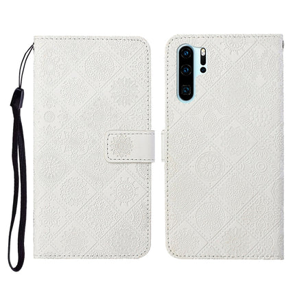 Ethnic Style Embossed Pattern Horizontal Flip Leather Case with Holder & Card Slots & Wallet & Lanyard, For Huawei P30, For Huawei P30 Pro, For Huawei P30 lite