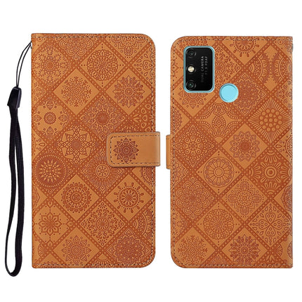 Ethnic Style Embossed Pattern Horizontal Flip Leather Case with Holder & Card Slots & Wallet & Lanyard, For Huawei Honor 9A, For Huawei Honor 9X Lite, For Huawei Honor 9X / 9X Pro