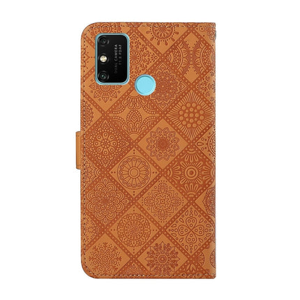 Ethnic Style Embossed Pattern Horizontal Flip Leather Case with Holder & Card Slots & Wallet & Lanyard, For Huawei Honor 9A, For Huawei Honor 9X Lite, For Huawei Honor 9X / 9X Pro