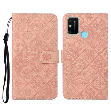 Ethnic Style Embossed Pattern Horizontal Flip Leather Case with Holder & Card Slots & Wallet & Lanyard, For Huawei Honor 9A, For Huawei Honor 9X Lite, For Huawei Honor 9X / 9X Pro