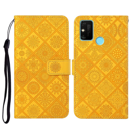 Ethnic Style Embossed Pattern Horizontal Flip Leather Case with Holder & Card Slots & Wallet & Lanyard, For Huawei Honor 9A, For Huawei Honor 9X Lite, For Huawei Honor 9X / 9X Pro
