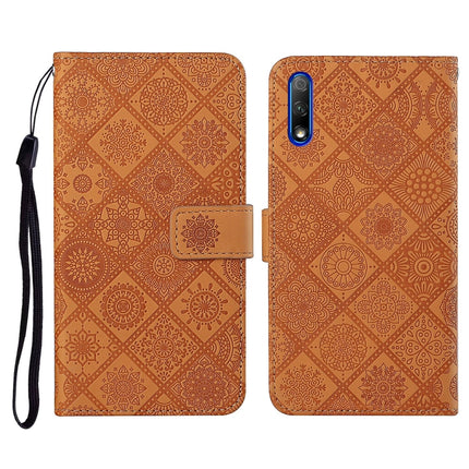 Ethnic Style Embossed Pattern Horizontal Flip Leather Case with Holder & Card Slots & Wallet & Lanyard, For Huawei Honor 9A, For Huawei Honor 9X Lite, For Huawei Honor 9X / 9X Pro