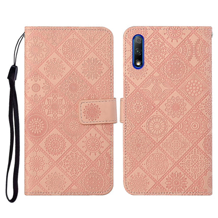 Ethnic Style Embossed Pattern Horizontal Flip Leather Case with Holder & Card Slots & Wallet & Lanyard, For Huawei Honor 9A, For Huawei Honor 9X Lite, For Huawei Honor 9X / 9X Pro