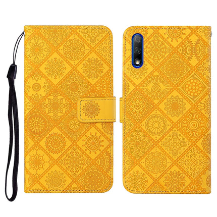 Ethnic Style Embossed Pattern Horizontal Flip Leather Case with Holder & Card Slots & Wallet & Lanyard, For Huawei Honor 9A, For Huawei Honor 9X Lite, For Huawei Honor 9X / 9X Pro