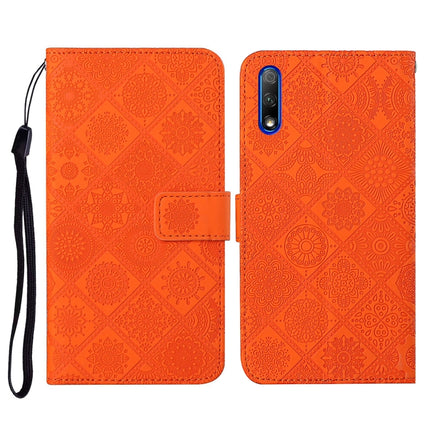 Ethnic Style Embossed Pattern Horizontal Flip Leather Case with Holder & Card Slots & Wallet & Lanyard, For Huawei Honor 9A, For Huawei Honor 9X Lite, For Huawei Honor 9X / 9X Pro