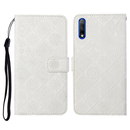 Ethnic Style Embossed Pattern Horizontal Flip Leather Case with Holder & Card Slots & Wallet & Lanyard, For Huawei Honor 9A, For Huawei Honor 9X Lite, For Huawei Honor 9X / 9X Pro