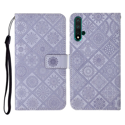 Ethnic Style Embossed Pattern Horizontal Flip Leather Case with Holder & Card Slots & Wallet & Lanyard, For Huawei Honor 20, Huawei Honor 20 lite / 10i, For Huawei Y7 (2019)