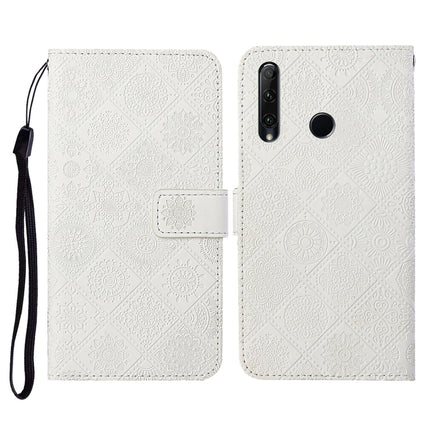 Ethnic Style Embossed Pattern Horizontal Flip Leather Case with Holder & Card Slots & Wallet & Lanyard, For Huawei Honor 20, Huawei Honor 20 lite / 10i, For Huawei Y7 (2019)