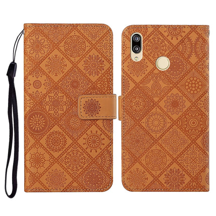 Ethnic Style Embossed Pattern Horizontal Flip Leather Case with Holder & Card Slots & Wallet & Lanyard, For Huawei Honor 20, Huawei Honor 20 lite / 10i, For Huawei Y7 (2019)
