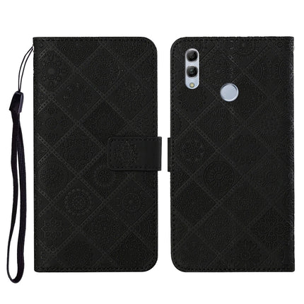 Ethnic Style Embossed Pattern Horizontal Flip Leather Case with Holder & Card Slots & Wallet & Lanyard, For Huawei P smart 2019 / Honor 10 Lite, For Huawei Honor 8X