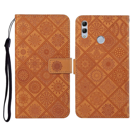 Ethnic Style Embossed Pattern Horizontal Flip Leather Case with Holder & Card Slots & Wallet & Lanyard, For Huawei P smart 2019 / Honor 10 Lite, For Huawei Honor 8X