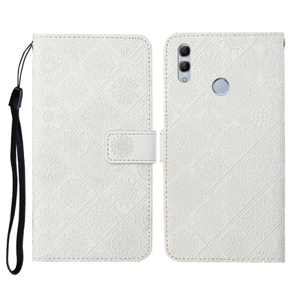 Ethnic Style Embossed Pattern Horizontal Flip Leather Case with Holder & Card Slots & Wallet & Lanyard, For Huawei P smart 2019 / Honor 10 Lite, For Huawei Honor 8X