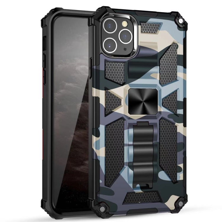 Camouflage Armor Stoßfeste TPU + PC Magnetische Schutzhülle mit Halterung, Für iPhone 12 / 12 Pro, Für iPhone 12 Pro Max, Für iPhone 12 mini