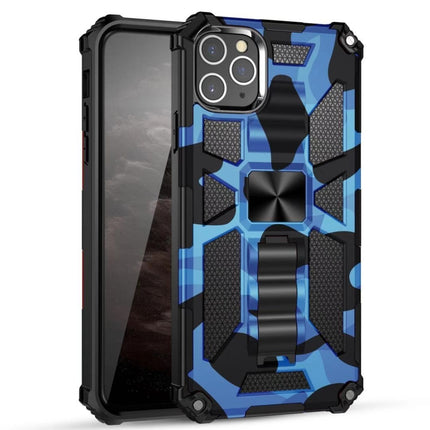 Camouflage Armor Shockproof TPU + PC Magnetic Protective Case with Holder