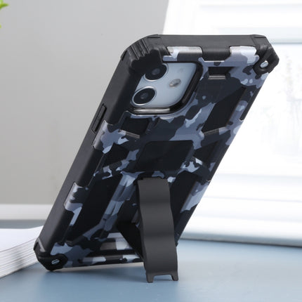 Camouflage Armor Stoßfeste TPU + PC Magnetische Schutzhülle mit Halterung, Für iPhone 12 / 12 Pro, Für iPhone 12 Pro Max, Für iPhone 12 mini