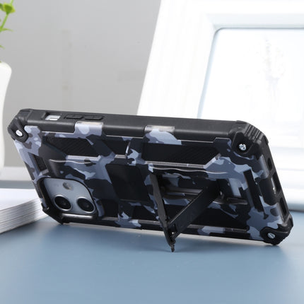 Camouflage Armor Shockproof TPU + PC Magnetic Protective Case with Holder