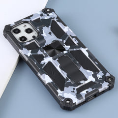 Camouflage Armor Stoßfeste TPU + PC Magnetische Schutzhülle mit Halterung, Für iPhone 12 / 12 Pro, Für iPhone 12 Pro Max, Für iPhone 12 mini