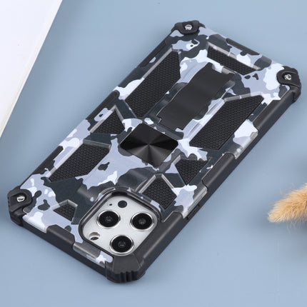 Camouflage Armor Shockproof TPU + PC Magnetic Protective Case with Holder, For iPhone 12 Pro Max, For iPhone 12 / 12 Pro