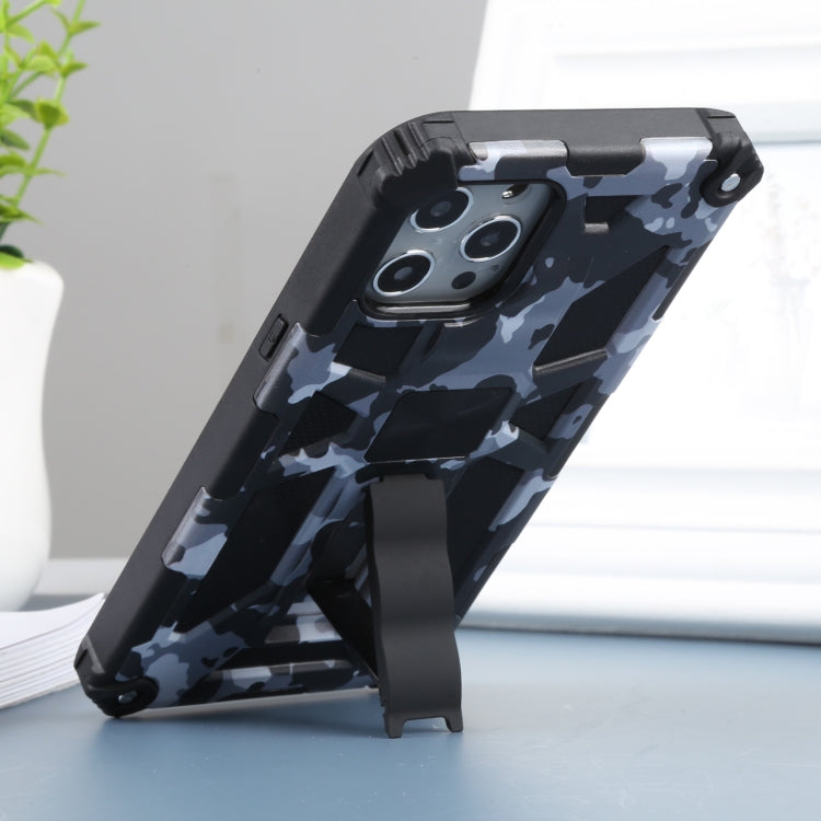 Camouflage Armor Stoßfeste TPU + PC Magnetische Schutzhülle mit Halterung, Für iPhone 12 / 12 Pro, Für iPhone 12 Pro Max, Für iPhone 12 mini