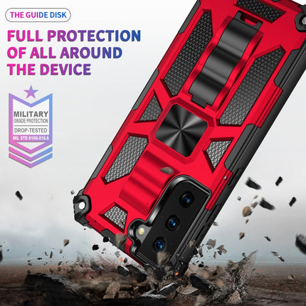 Shockproof TPU + PC Magnetic Protective Case with Holder, For Samsung Galaxy S21 5G