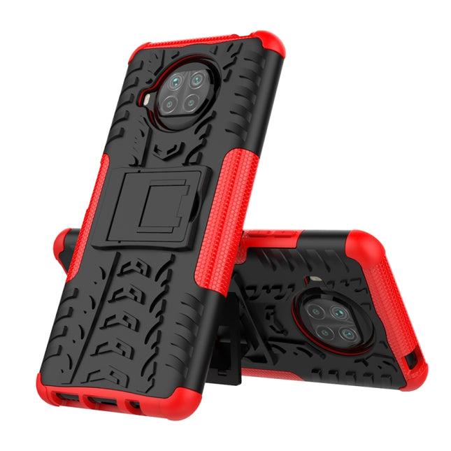 Tire Texture Shockproof TPU+PC Protective Case with Holder, For Huawei MatePad T10/T10S/Enjoy 2, For Xiaomi Mi 10T Lite 5G