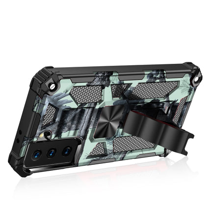 Camouflage Armor Shockproof TPU + PC Magnetic Protective Case with Holder, For Samsung Galaxy S21 5G, For Samsung Galaxy S21+ 5G, For Samsung Galaxy S21 Ultra 5G