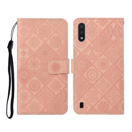 Ethnic Style Embossed Pattern Horizontal Flip Leather Case with Holder & Card Slots & Wallet & Lanyard, For Samsung Galaxy A01, For Samsung Galaxy A10 / M10, For Samsung Galaxy A10s