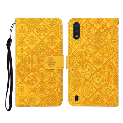 Ethnic Style Embossed Pattern Horizontal Flip Leather Case with Holder & Card Slots & Wallet & Lanyard, For Samsung Galaxy A01, For Samsung Galaxy A10 / M10, For Samsung Galaxy A10s