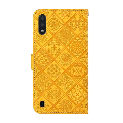 Ethnic Style Embossed Pattern Horizontal Flip Leather Case with Holder & Card Slots & Wallet & Lanyard, For Samsung Galaxy A01, For Samsung Galaxy A10 / M10, For Samsung Galaxy A10s