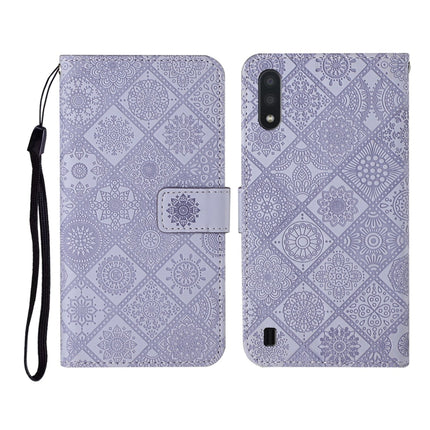 Ethnic Style Embossed Pattern Horizontal Flip Leather Case with Holder & Card Slots & Wallet & Lanyard, For Samsung Galaxy A01, For Samsung Galaxy A10 / M10, For Samsung Galaxy A10s