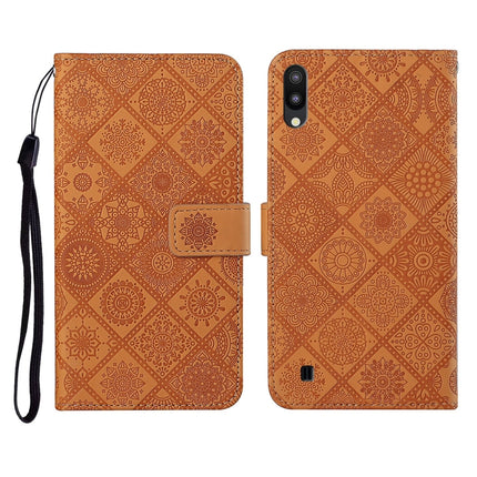 Ethnic Style Embossed Pattern Horizontal Flip Leather Case with Holder & Card Slots & Wallet & Lanyard, For Samsung Galaxy A01, For Samsung Galaxy A10 / M10, For Samsung Galaxy A10s
