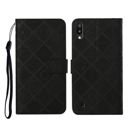Ethnic Style Embossed Pattern Horizontal Flip Leather Case with Holder & Card Slots & Wallet & Lanyard, For Samsung Galaxy A01, For Samsung Galaxy A10 / M10, For Samsung Galaxy A10s