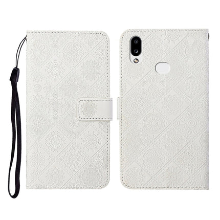 Ethnic Style Embossed Pattern Horizontal Flip Leather Case with Holder & Card Slots & Wallet & Lanyard, For Samsung Galaxy A01, For Samsung Galaxy A10 / M10, For Samsung Galaxy A10s